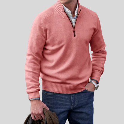 Men's Zip Front Sweater