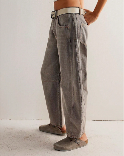 Zillah – Wide Leg Barrel Jeans | High Waist
