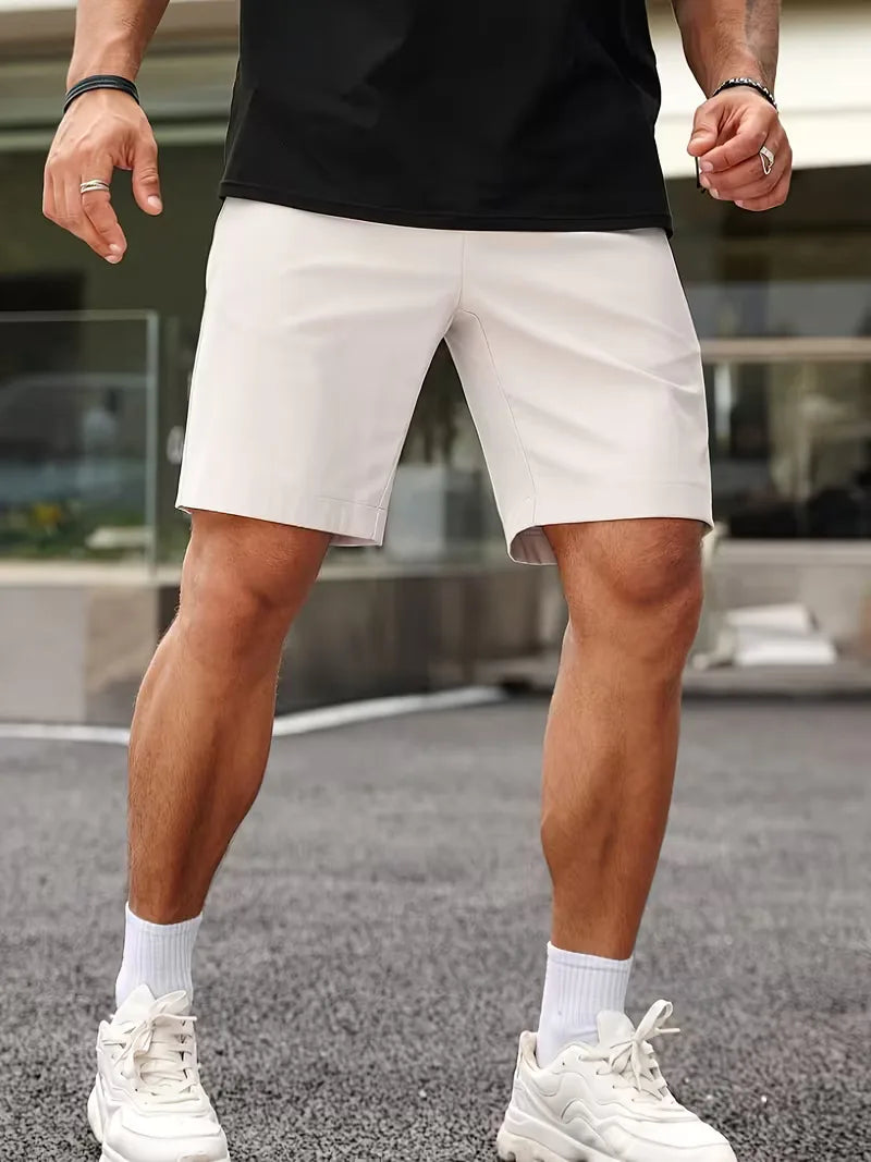 Shorts avec bouton et poches