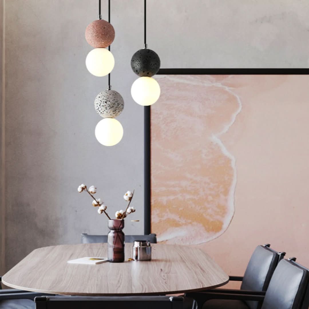 Valentina moderne kuleformet LED-pendellampe