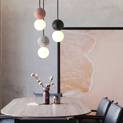 Valentina moderne kuleformet LED-pendellampe