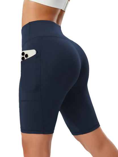 Shorts taille haute coupe slim