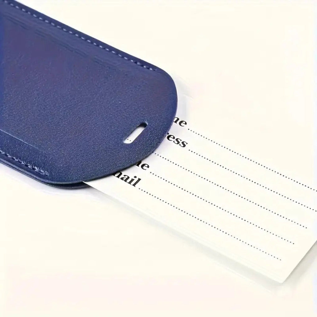 Custom Leather Luggage Tag