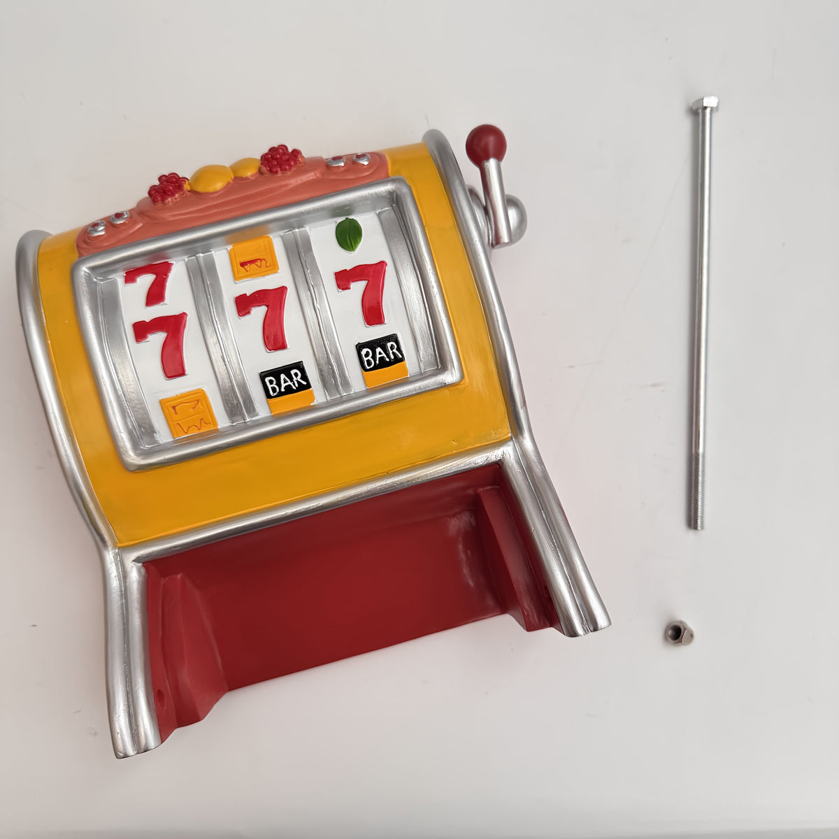 Portarrollos de papel higiénico Jackpot – Diseño de máquina tragamonedas y montaje en pared