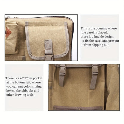 Mochila de lona para mesa de dibujo – Práctica, resistente y fácil de llevar
