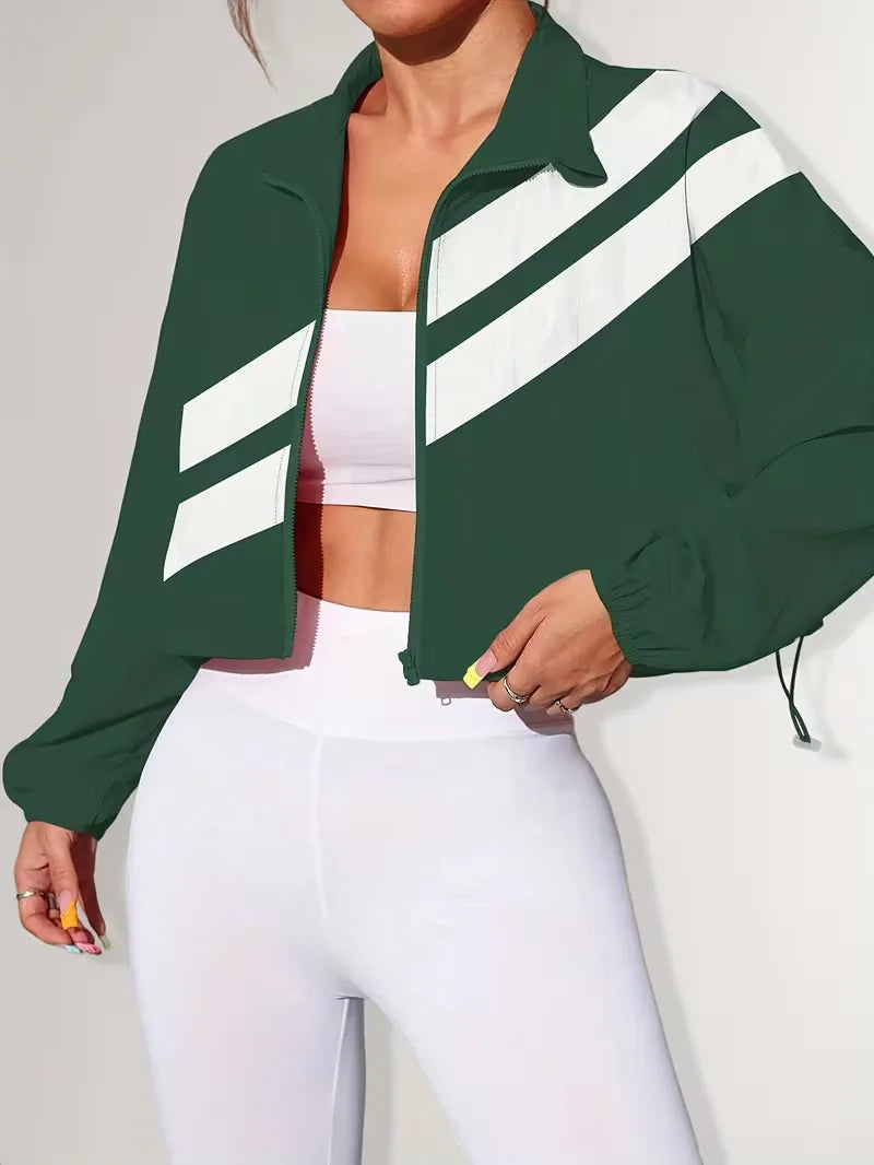 Veste de survêtement avec poignets élastiques