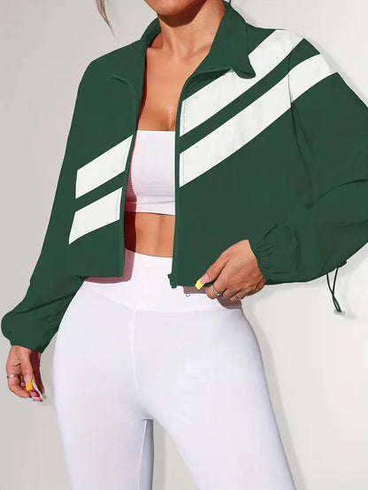 Veste de survêtement avec poignets élastiques