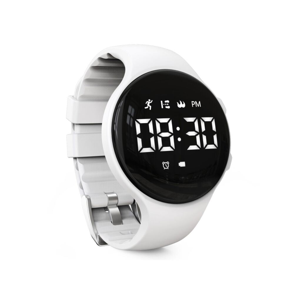 LED-Digitaluhr mit Schrittzähler und Vibrationsalarm – Fitnesstracker für Kinder