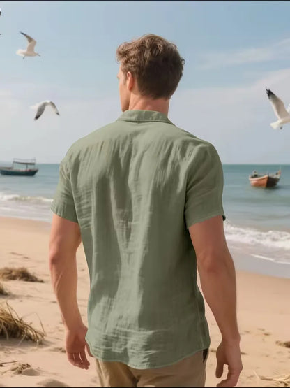 Chemise à manches courtes avec poche poitrine