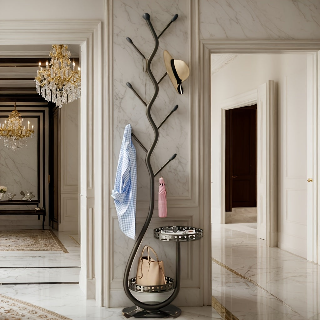 Perchero de pie BranchLine - almacenamiento práctico y elegante