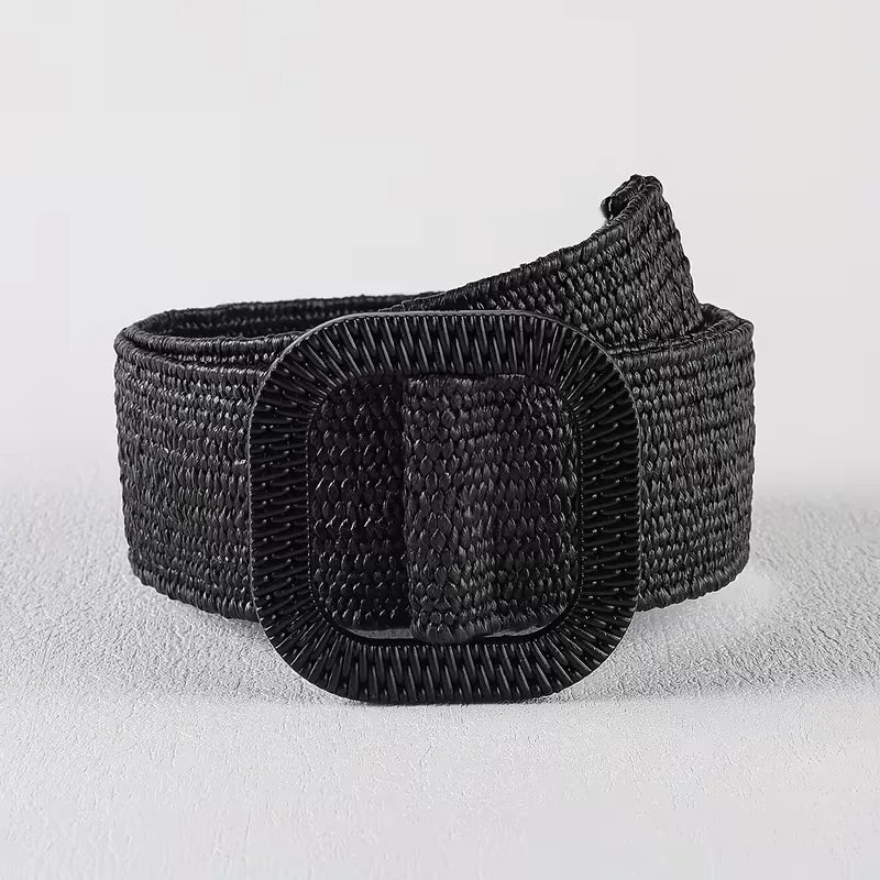 Ceinture large avec grande boucle