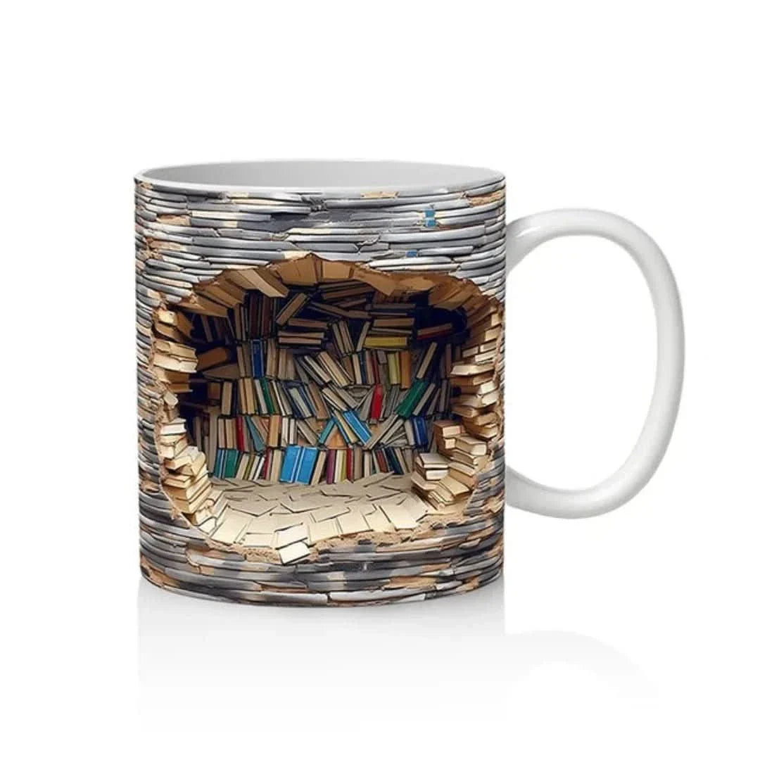 3D-boekenkastmok