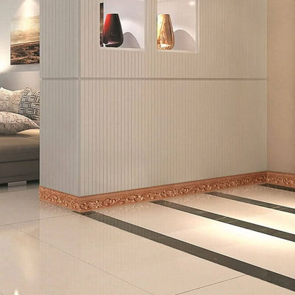 Moldura de zócalo 3D - Moldura de pared 3D autoadhesiva de 230 cm