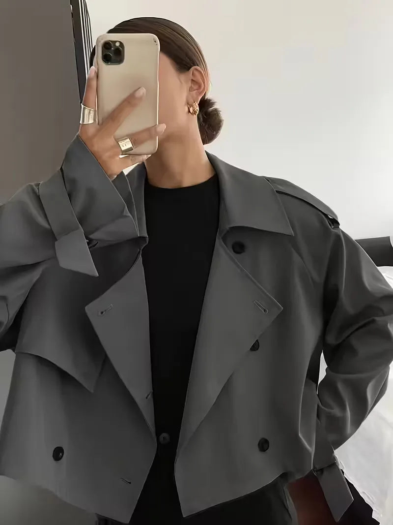 Oversized Fit Trench Coat