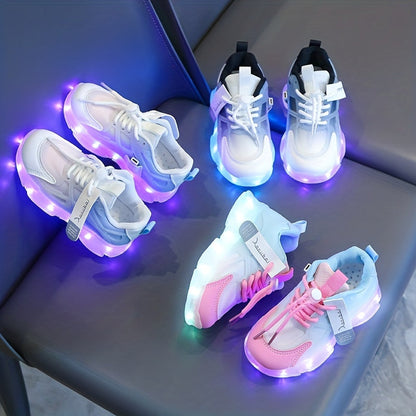 Leuchtende Sneakers für Kinder – Bunt mit LED-Beleuchtung für einen verspielten Look