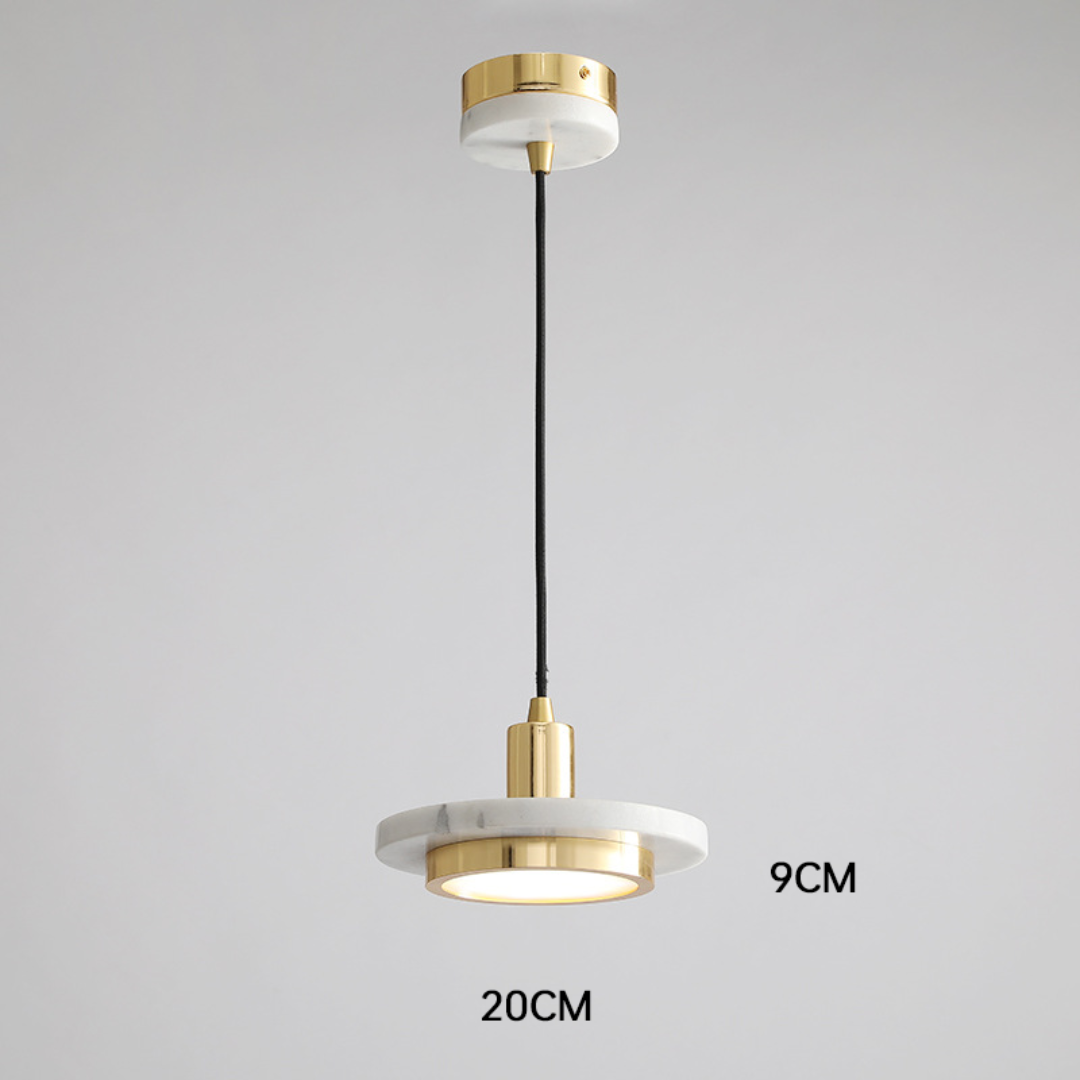 Elegant Modern Pendant Light with Marble Finish