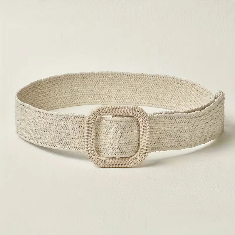Ceinture large avec grande boucle