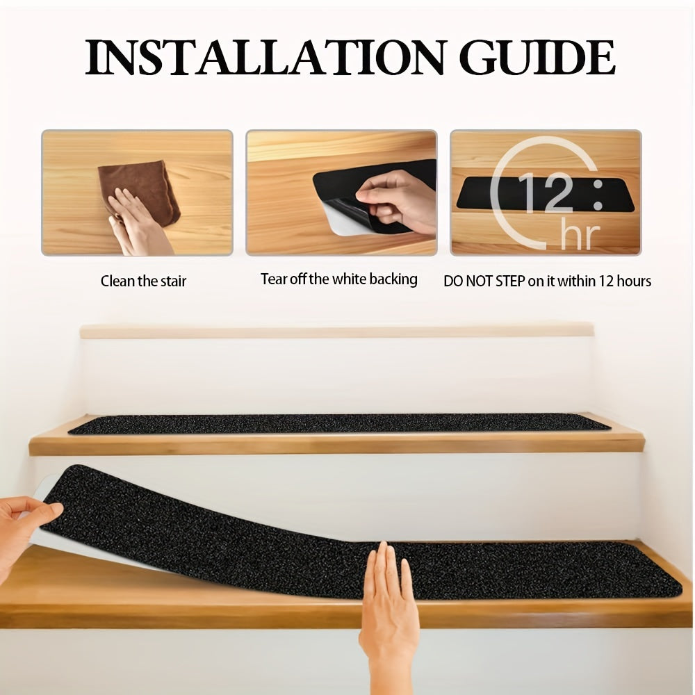 Rubber Anti-Slip Stair Strips – Extra Grip for Stairs and Driveways