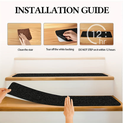 Rubber Anti-Slip Stair Strips – Extra Grip for Stairs and Driveways