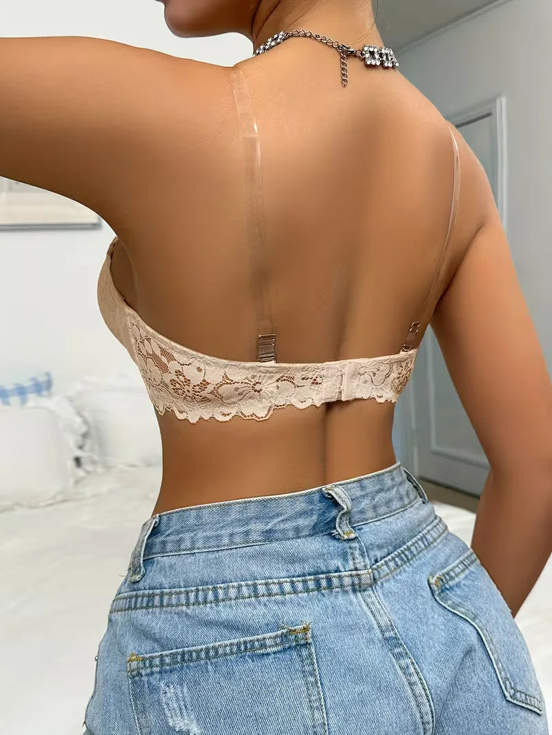 Bustier en dentelle sans bretelles