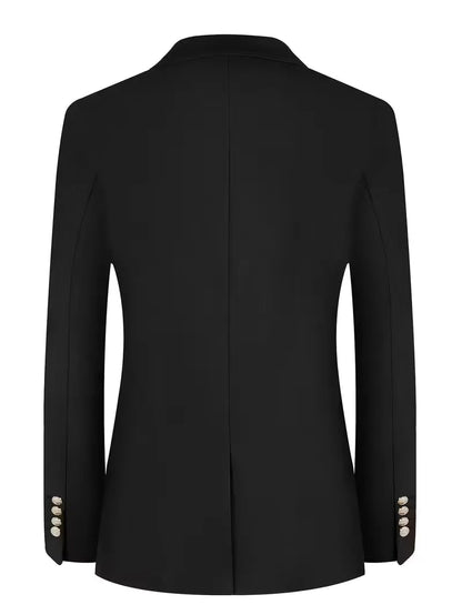 Blazer slim avec boutons dorés