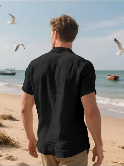 Chemise à manches courtes avec poche poitrine