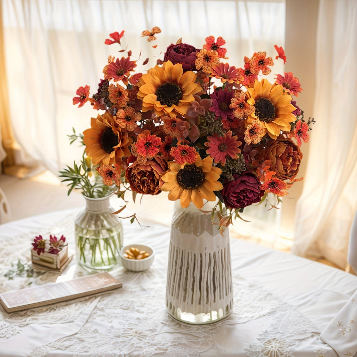 Composition florale d’automne – Colorée et chaleureuse pour tous les espaces