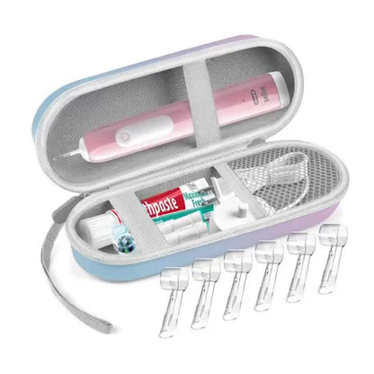 Estuche rígido de viaje para cepillo de dientes eléctrico - Solución de almacenamiento elegante y protectora para llevar