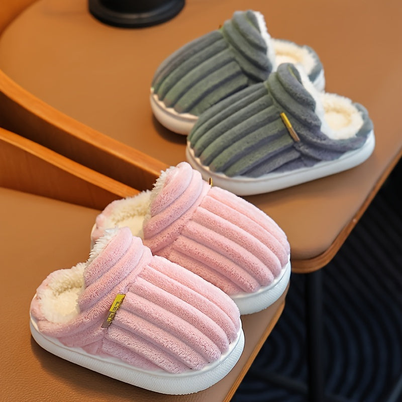 Soft Plush Cosy House Slippers for Boys and Girls - Justine