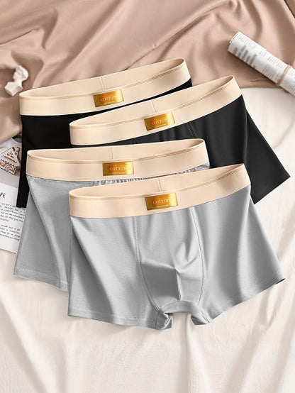 4-Pack Effen Men's Boxer Shorts with Stretch