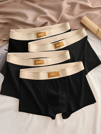 4-Pack Effen Men's Boxer Shorts with Stretch