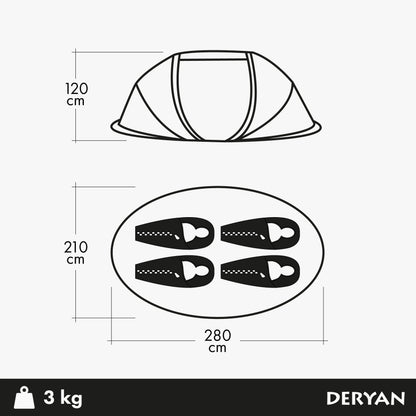 4-Person Tent - Set Up in a Flash
