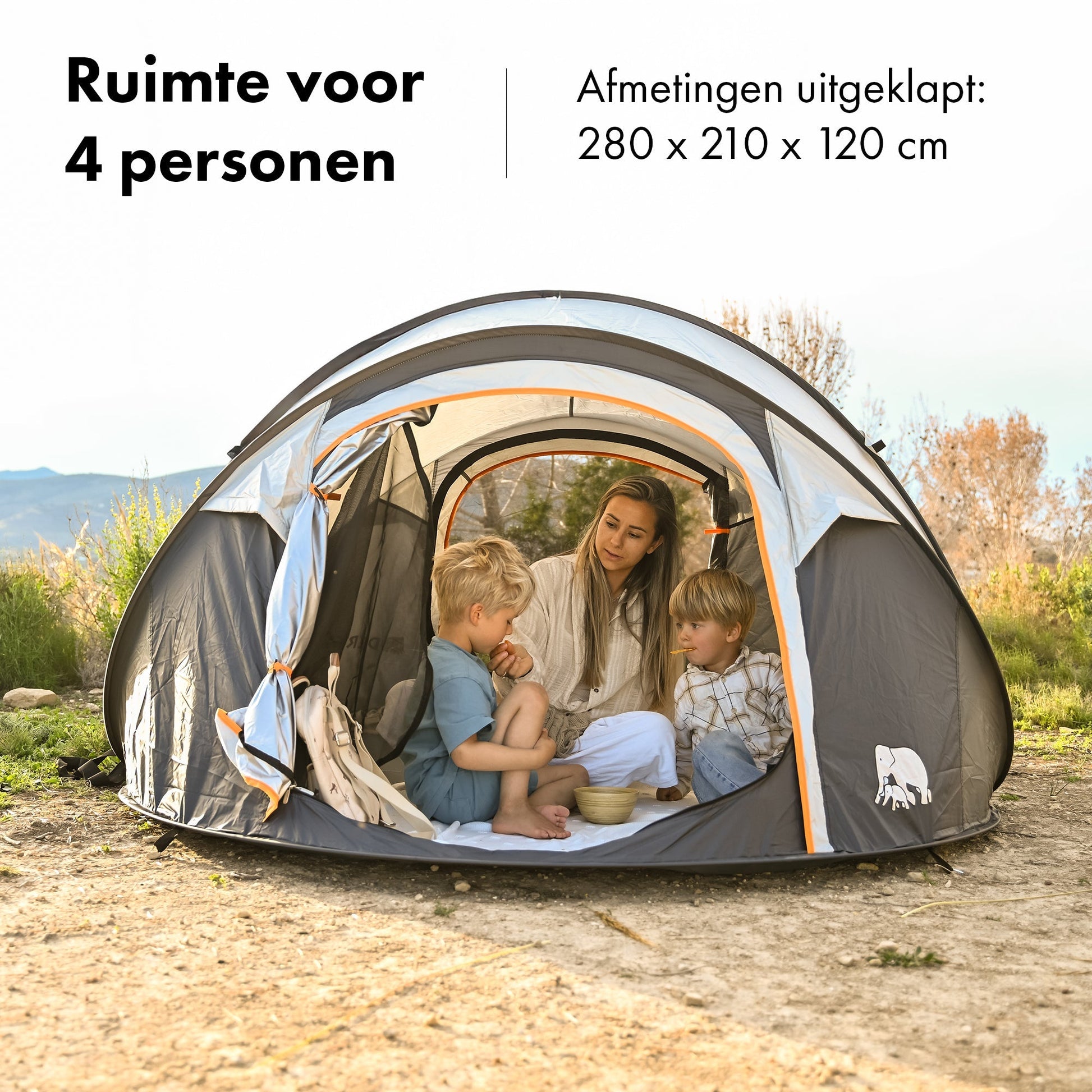 4-Person Tent - Set Up in a Flash