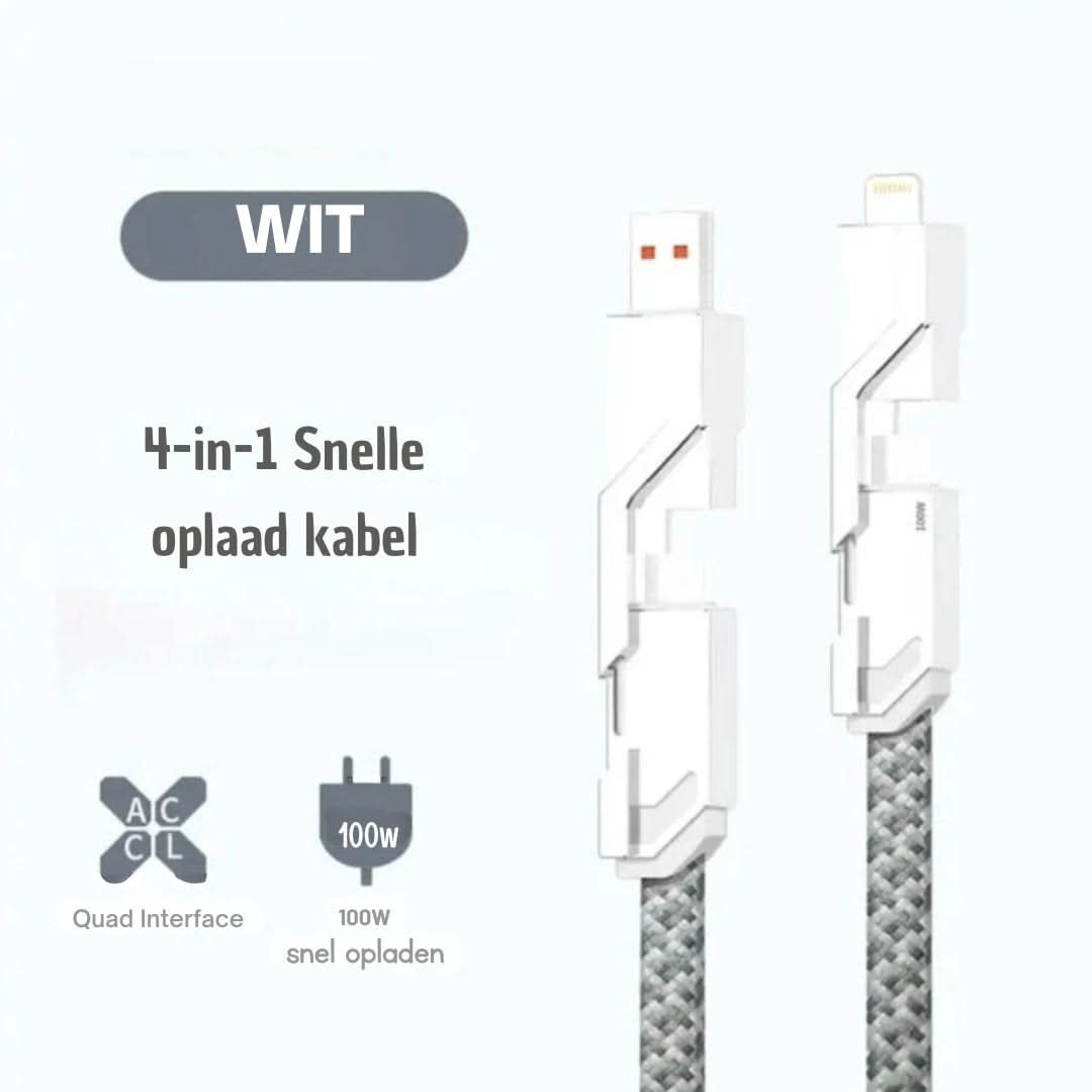 4-in-1 Multi-Cable | Tangle-Free Charging Cable