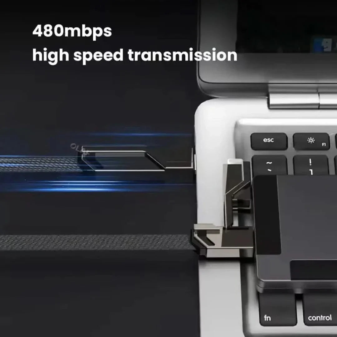 4-in-1 Multi-Cable | Tangle-Free Charging Cable