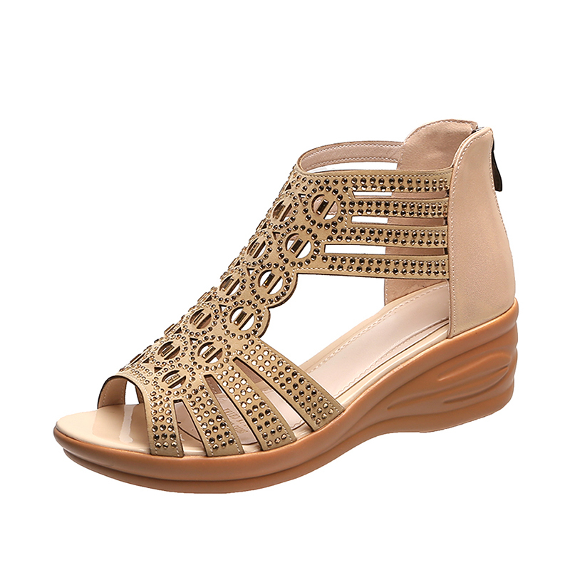 Orthopaedic Sandals for Women with Wedge Heel and Comfort Sole