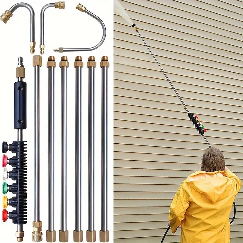 Telescopic High-Pressure Cleaning Set of 4000 PSI