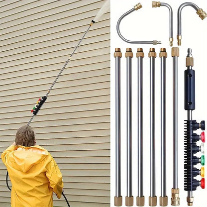 Telescopic High-Pressure Cleaning Set of 4000 PSI