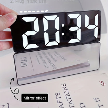 Sveglia digitale a LED con indicazione della temperatura e luminosità regolabile
