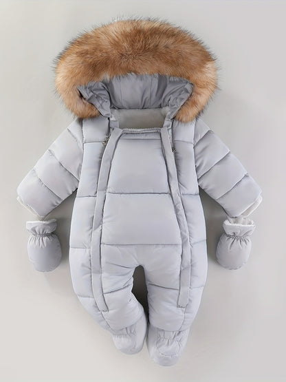 Detský overal Frosty – luxusný zimný overal s kapucňou na chladnejšie mesiace