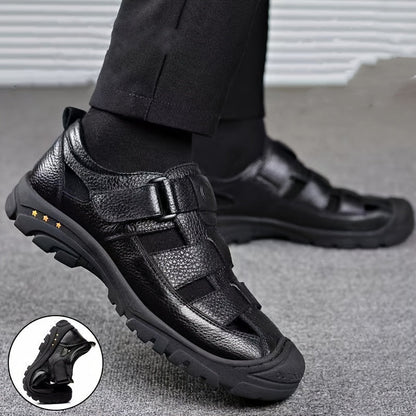 Sustainable Men's Outdoor Sandals – Breathable Adjustable Sandals with Non-Slip Sole