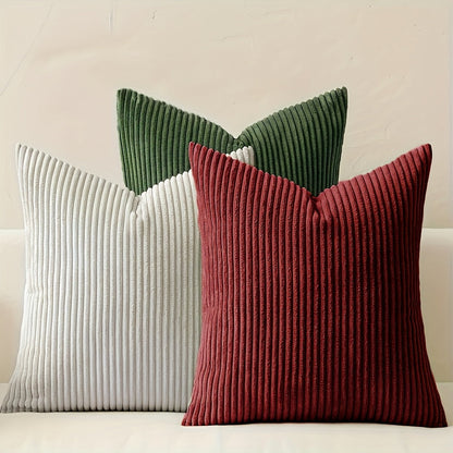 Bohemian Rib Cushion Cover with Stripe Pattern – Soft, Stylish and Decorative