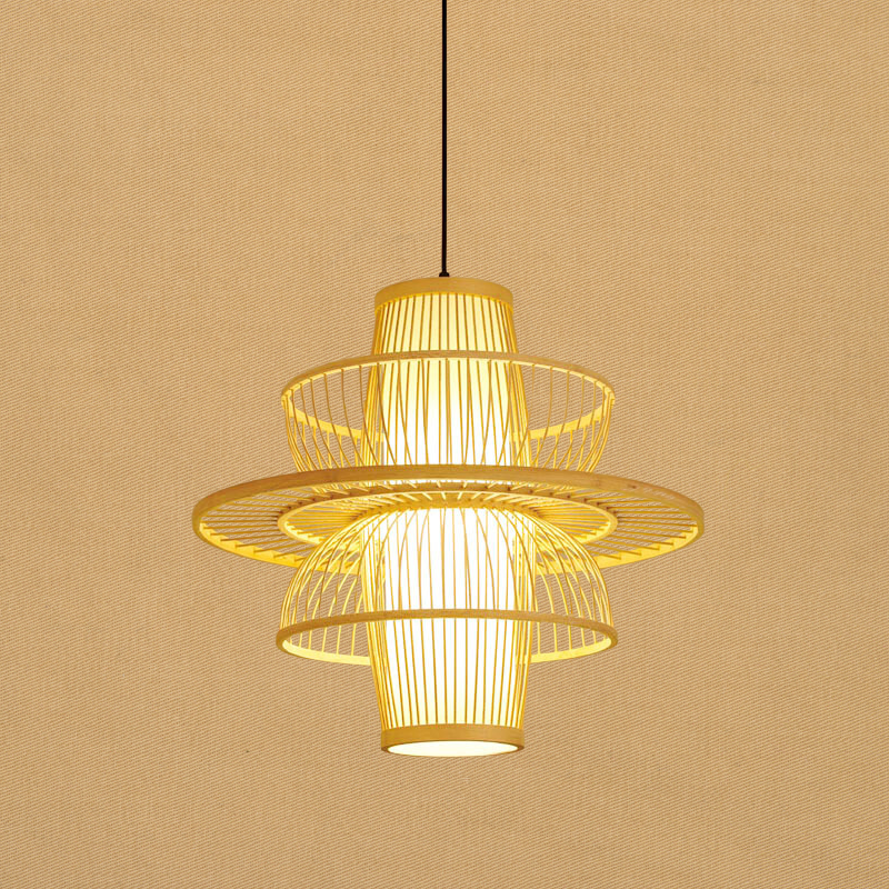 Modern Bamboo Pendant Lamp - BambooHarmony