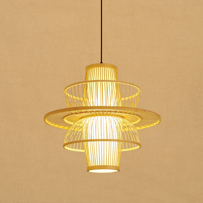 Modern Bamboo Pendant Lamp - BambooHarmony