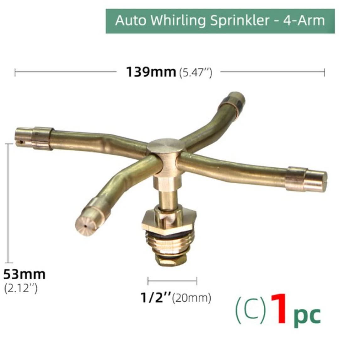 Automatische sproeier met 3/4 arm