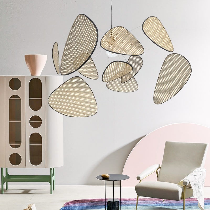Lampada a sospensione in rattan di bambù - Stile sostenibile per ogni ambiente