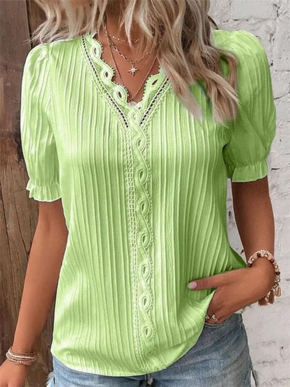 Modize - V-neck Elegant Shirt
