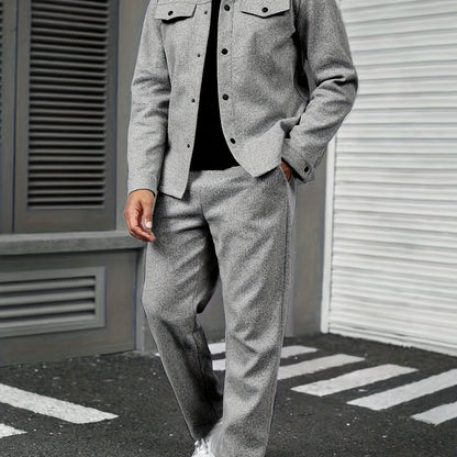 Modern Two-Piece Men's Set – Comfort and Casual Elegance