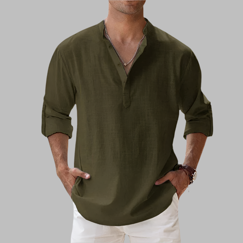 Men's Relaxed Linen Summer Shirt