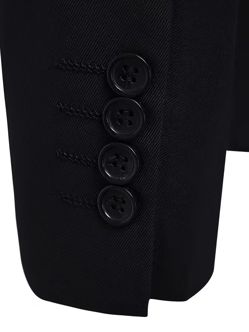 Blazer ajusté avec col mandarin